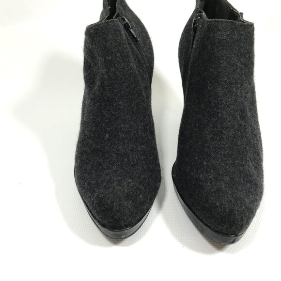 Wool Ankle Boots Gray Size 8.5 Candies - Picture 2 of 7